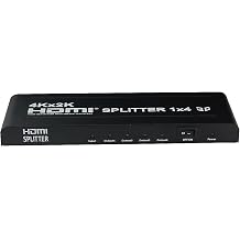 4XEM 4-Way HDMI Splitter Supports 3D & 4K/2K