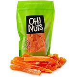 Oh! Nuts Dried Papaya Spears | 2lb Bulk Bag Dehydrated Pawpaw Tree Papaya Slices for Snacking & Baking | Light Sugar Coating, Low Sodium, Dairy Free, Low Cholesterol, Low Fat & High Fiber Fruits
