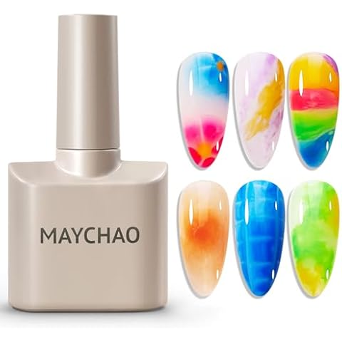 MAYCHAO 15ml Clear Blooming Gel Nail Polish Cover