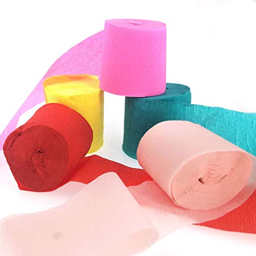 Papel para festa de crepe Healifty 14 peças para decoração de festa de casamento, aniversário, cabin