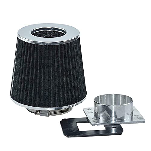 SUNROAD Air Flow Sensor Intake Adapter Black Filter Replacement For Ford Ranger 1992 1993 1994 1995 1996 1997 1998 1999 2000 2001 2002 2.0L / 3.0L / 4.6L