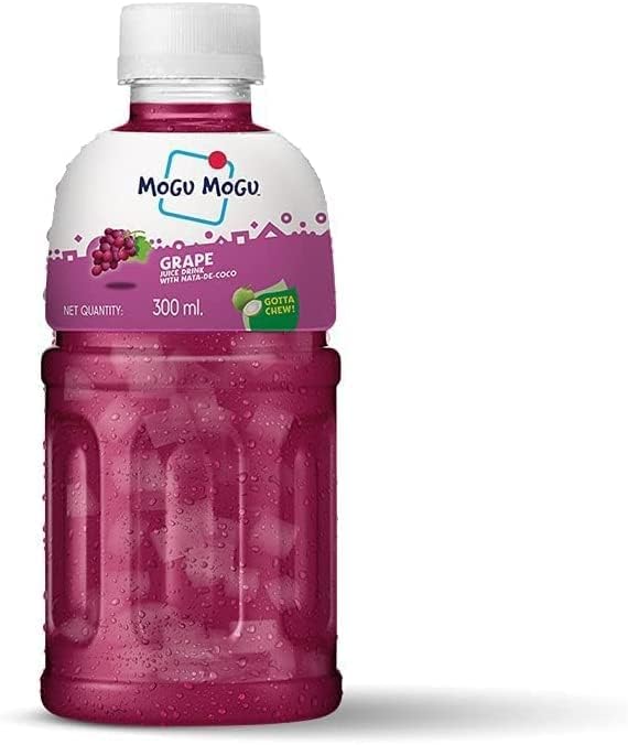 Grape Juice with 25% NATA De Coco Energy Booster Drink (Pack Of 24) Full Of Fruit Fibres Delicious And Nutritious Drink Tasty And Twisty Treat Gift Hamper Sold By Kidzbuzz