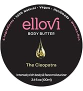 Ellovi All-Natural Body Butter - The Cleopatra - Pure Enough to Eat - Made With Just 6 Vegan Ingr...