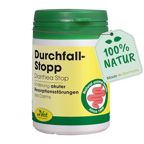 cdVet Naturprodukte DurchfallStopp für Hunde und Katzen 50 g - Unterstützung bei akuten Magen-Darm-Beschwerden - Diät-Ergänzungsfuttermittel