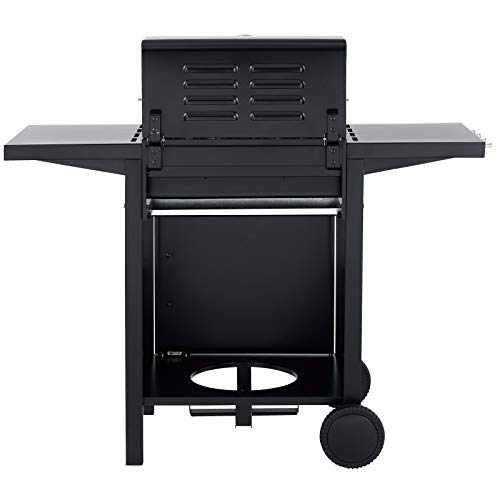 tepro Gasgrill Mayfield 2 mit 2 hochwertigen, leistungsstarken Edelstahlbrennern, verchromten Grillrosten (Rost-in-Rost-System), großer Warmhaltefläche, integriertem Thermometer im Deckel und praktischen Seitenablagen, Maße ca. 112 x 58 x 100 cm