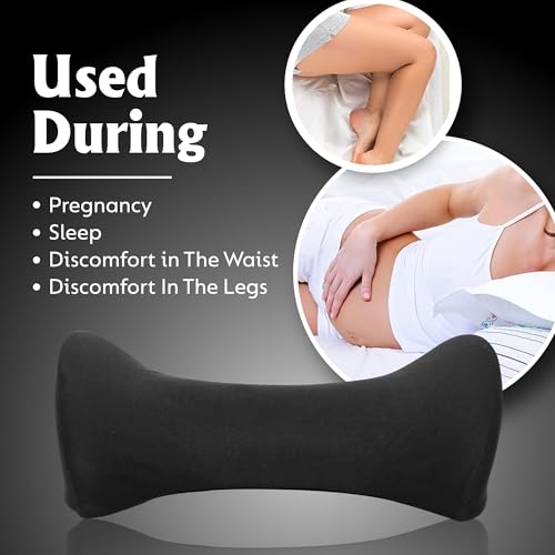 Image of Memory Foam Back Support LUMBER Pillow for Bed, Orthopedic Pillow for Back Pain, Pregnancy Pillow for Back Pain, Bed Pillow for Back Support, Lumbar Support Pillow for Sleeping