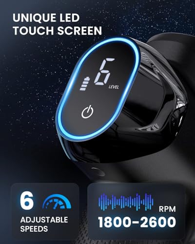 Image of RENPHO Active Power Massage Gun Deep Tissue with 12mm Amplitude, Gifts for Men Women FSA Eligible Percussion Muscle Massager, Portable Electric Handheld Massage Gun with LED Touch Display HSA