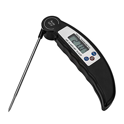 Digital Instant Read Meat Thermometer For Grill And Kitchen Food Cooking. Best Ultra Fast Digital Kitchen Probe. with Calibration & Foldable Probe for Food Baking Liquid Meat BBQ Grill Smokers