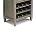 SIMPLIHOME Warm Shaker 12-Bottle SOLID WOOD 23 inch Wide Transitional High Storage Wine Rack in Distressed Grey for the Living Room, Dining Room and Kitchen
