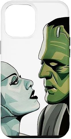iPhone 12 Pro Max Frankenstein Monster & Bride Halloween Romantic Kiss Scene Case