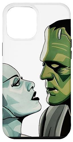 Iphone 12 Pro Max Frankenstein Monster & Bride Halloween Romantic Kiss Scene Case #TOP8