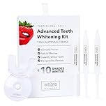 Whites Beaconsfield Advanced Teeth Whitening Kit – Clinically Proven, Up to 10 Shades Whiter, Teeth Whitening for Sensitive Teeth, LED Mouth Tray with Pap Gels, Dentist-Designed, Peroxide-Free
