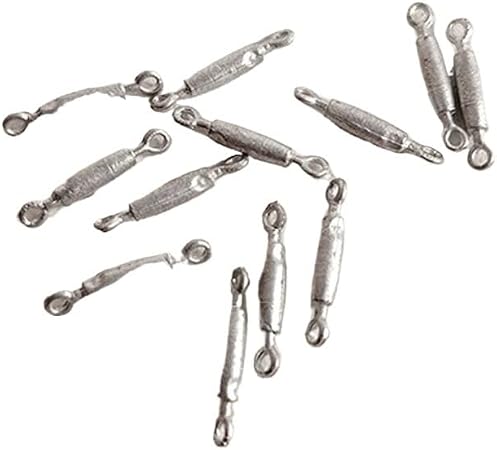 12 piezas de tensores para maquetas náuticas, longitud 15 mm, diámetro 2 mm, aleación de cinc, tipo quijada, para montaje DIY de barcos en miniatura miniatura 1