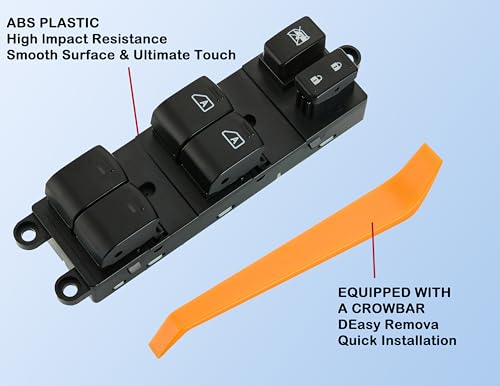 ZAPOSTS Power Window Switch Fits for Nissan Pathfinder 2007-2012,4-Door Front Left Driver Side Control Door vidrios Master Switch OEM 25401-ZL10A, 25401-ZL10B, 25401-ZL10C by ZAPOSTS - Image 4