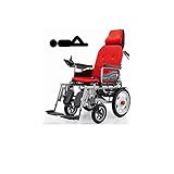 Resistente y USABLE - elegante silla de ruedas eléctrica puede soportar 120 kg / 264 libras, dos 250 vatios de rendimiento de doble motor, funcionamiento estable, bajo ruido, rápida disipación del calor.