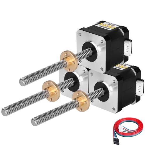Moteurs pas à pas Nema 17 T8 100mm 1.7A bipolaire pour axe Z imprimante 3D et CNC
