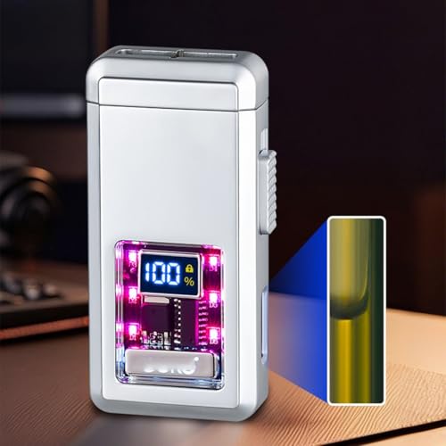 Encendedor recargable de llama ancha resistente al viento miniatura 4