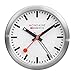 Produktbild Mondaine Wecker A997.MCAL.16SBB Tischuhr 125mm - Bahnhofsuhr aus Aluminium mit rotem Sekundenzeiger staubbeständig