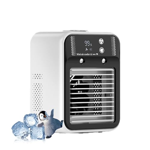 Glacier Breeze Ac, 2025 Upgrade 4-in-1 Glacier Breeze Portable Ac Unit, Portable Air Conditioner With 3 Speeds, Ultra-Quiet Evaporative Air Cooler with Instant Cooling for Home Office (Upgraded)
