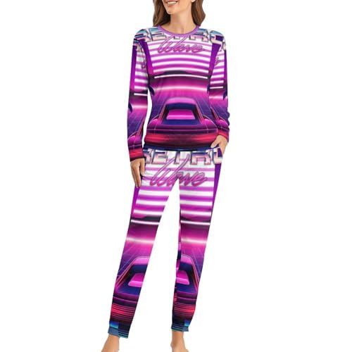 Pyjama femme t-shirt manches longues anti-froid pour des nuits douces sans frisson