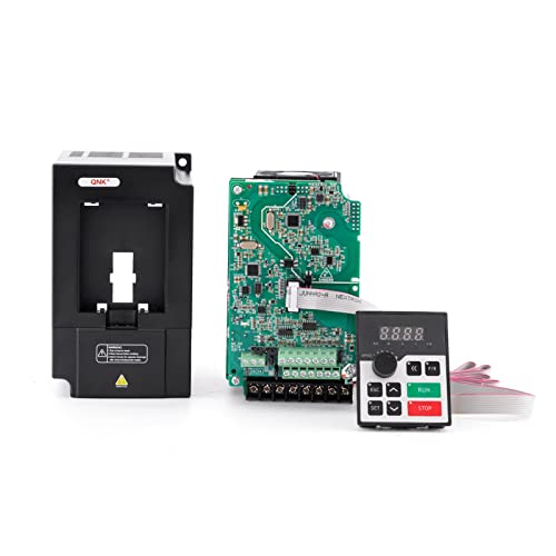 Qnk Vfd Converter Single To 3 Phase Inverter Variable Frequency Drive Cnc Spindle Motor Speed Controller 7.5Kw 10Hp 220V Ac 33A #TOP7