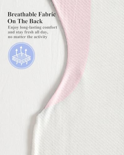 Image of KIDIRA Transition Swaddle, Baby Swaddles 3-6 Months 12-18lb Breathable Back Fabric, Arms Up Swaddle 3-6 Months Newborn, Promotes Healthy Hip Development, 2-Way Zipper&Foot Buttons, 1Pack, Pink