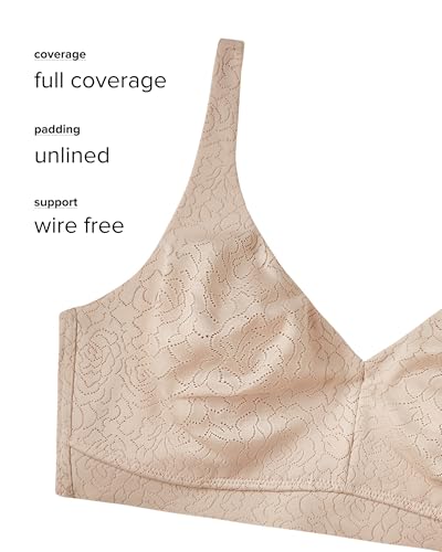 Image of Wacoal Women's Inside Job Unlined Full Coverage Wire Free Bra, 852345