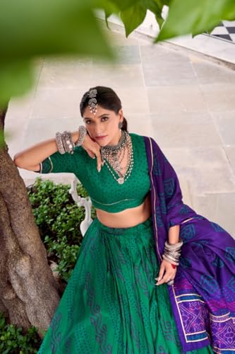 GharStudy purple silk lehenga choli – image 3
