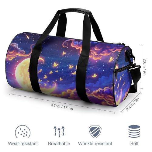 Sac de sport Nébuleuse Papillon 45x23x23cm parfait pour le voyage et gym - 2