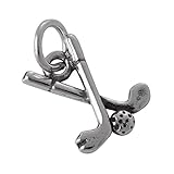 Abmessungen: 1,5cm x 1,2cm TheCharmWorks Sterling-Silber Golfschläger & Golfball Charmanhänger  Sterling Silver Golf Club & Ball Charm