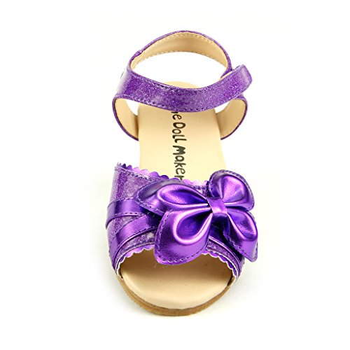 The Doll Maker Metallic Pink Open Toe Sandal2