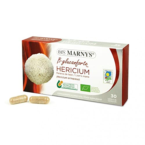 Hericium BIO, Melena de León - Bienestar Mental, Gástrico y de las Defensas - 30 cápsulas vegetales Cover