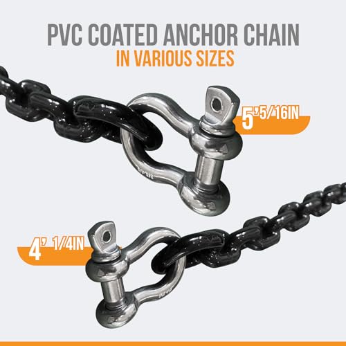Anchor-Man Pvc Coated Boat Anchor Chain With Advanced Stainless Steel Shackles thumb #1