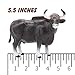 Gemini&Genius Gaur Cow Toy for Kids, Bull Farm Animal Toys, Realistic and Durable Cattle Farm Toy for Kids Boys and Girls Gift, Cake Topper and Collection