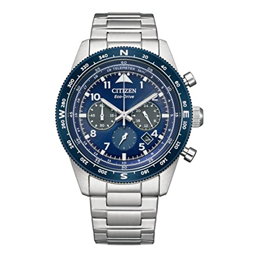Image of Citizen Eco Drive Gents Watch Blue Dial - CA4554-84L