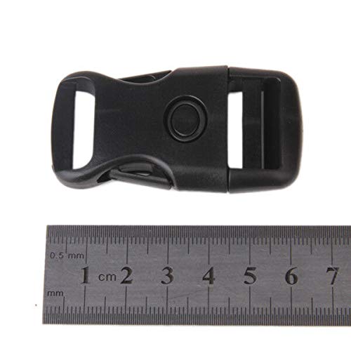 ELECTROPRIME 10pcs Double Secure Side Quick Release Clasp Buckles for 25mm Webbing Straps