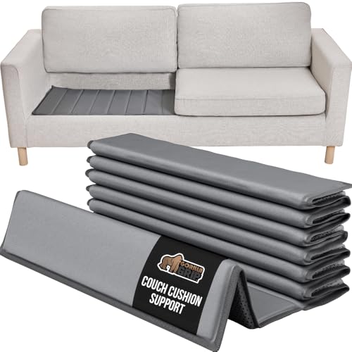 GORILLA GRIP Heavy Duty Couch Cushion Support Board to Fix Sagging Sofas, 21.5 x 78 Oversized Sofa, Thick Plywood Boards Add Strong Seat Supports, Stay in Place Replacement Stuffing Under Couches Grey