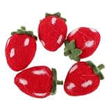 Einfach zu basteln: diese filz-erdbeeren lassen sich leicht mit zusätzlichen dekorationen versehen und sind somit ideal für einzigartige bastelarbeiten, als künstliches obst-accessoire oder als mini-erdbeer-anhänger