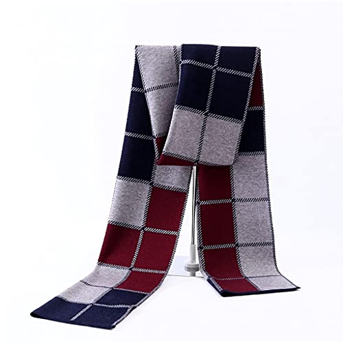 Men's Rectangle Scarf Daily As Per Picture Scarf Color Block,Warm And Thick Scarf (Color : B) (A B) #TOP25