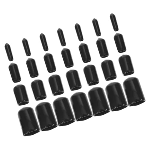 MUCKLILY 80pcs Thread Protector Cap Rubber Tip Bolt Cover for Carburetor Tube Protective Caps