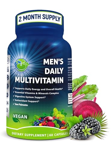18% off - Men's Daily Multivitamin &ndash; Vegan Methylated Multivitamin for Men with Saw Palmetto, Biotin,...