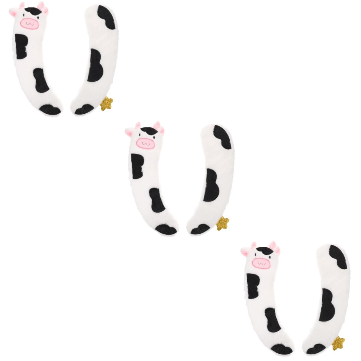 Coussin de siège de toilette doux en peluche Mipcase pour bébé | Lot de 3 ensembles