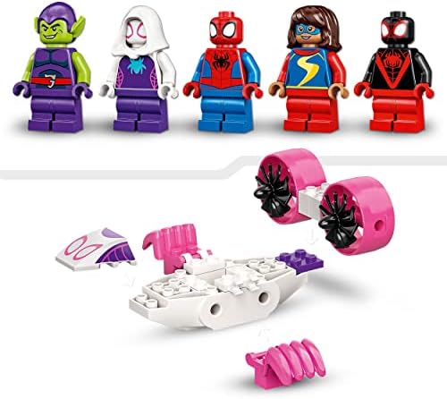 Marvel Spidey&His Amazing Friends Spider-Man Webquarters Hangout 10784 (155 Pcs),Multicolor