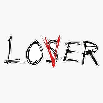 Loser Lover Bumper Sticker Vinyl Decal 5 inches