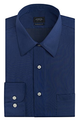 Arrow Men's Classic Fit Herritage Sateen Dress Shirt