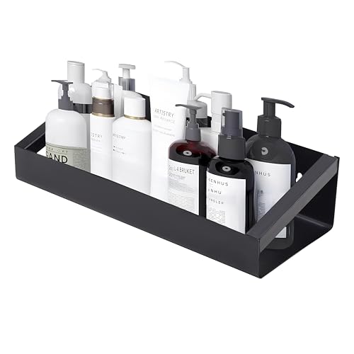 Image of Namani Single Shelf Wall Shelf - Heavy-Duty Metal Wall Mounted Shelve for Storage -Wall Shelves for Garage, Living Room, Bathroom Floating Shelf Kitchen - Wall Mounted Shelves (Black)