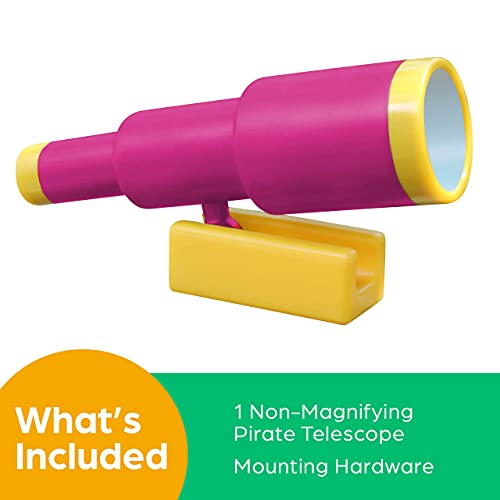 Jungle Gym Kingdom Playground Accessories - Pirate Ship Telescope For Kids - Plastic Attachment For Treehouse, Outdoor Playhouse, Playset, Backyard Swing Set (Pink) #TOP5