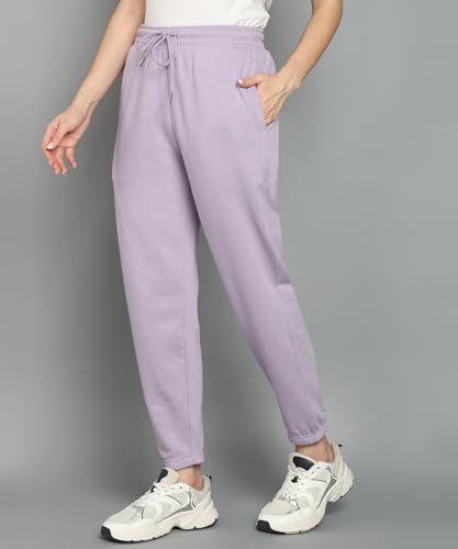 Image of Alan Jones Clothing Women's Regular Fit Mid Rise Fleece Jogger Regular Pants Winterwear