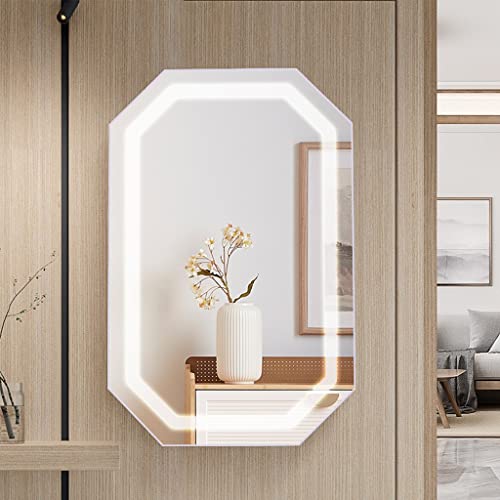 Fifor Bathroom Vanity Mirror, Lockable Jewelry Cabinet With Mirror, Wall Mounted Mirror Cabinet, Jewelry Armoire With Rear Storage (Color : White, Size : 35 * 10 * 57Cm) #TOP1