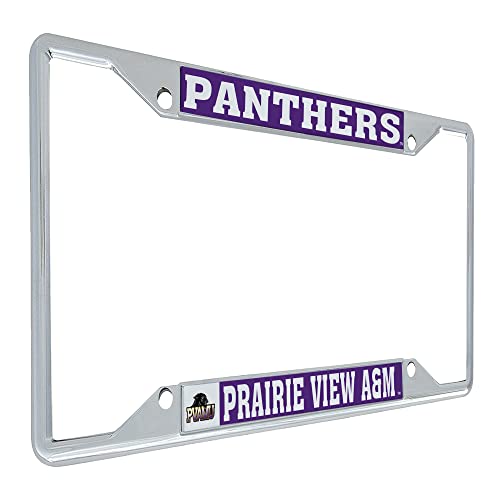 Desert Cactus Prairie View A&M University PVAMU Panthers Car Accessories Metal License Plate Frame and Tag Holder for Front or Rear of Car (Mascot)